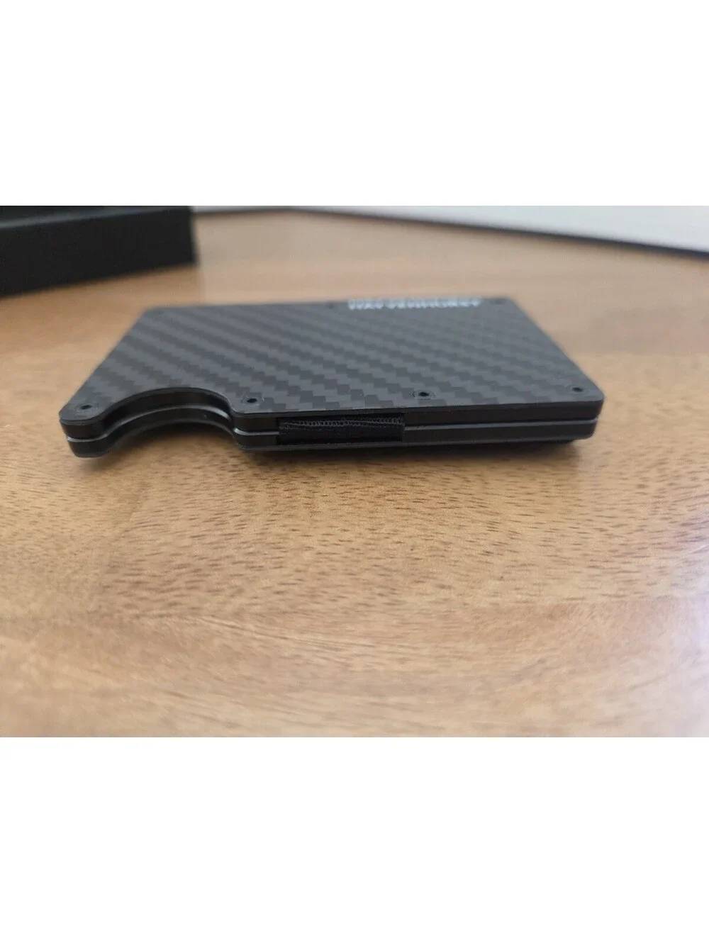 Hayvenhurst Carbon Fiber RFID Minimalist Wallet Money Clip Slim Card Holder